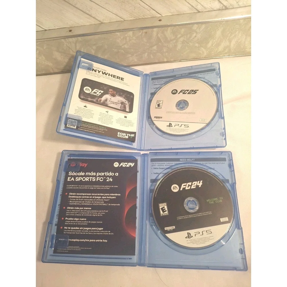 EA Sports FC24 & FC25 PlayStation 5 Soccer Games Complete CLEAN DISCS